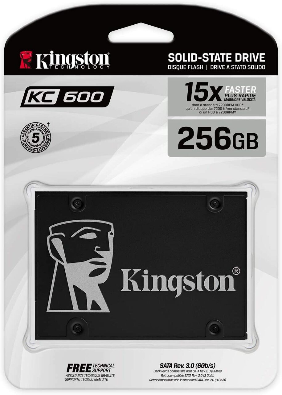 KINGSTON SSD KC600 15X FASTER 256GB