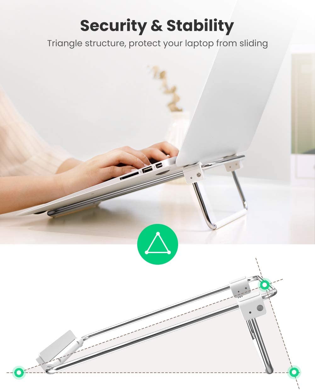 UGREEN Laptop Stand for Desk Adjustable Holder 80348