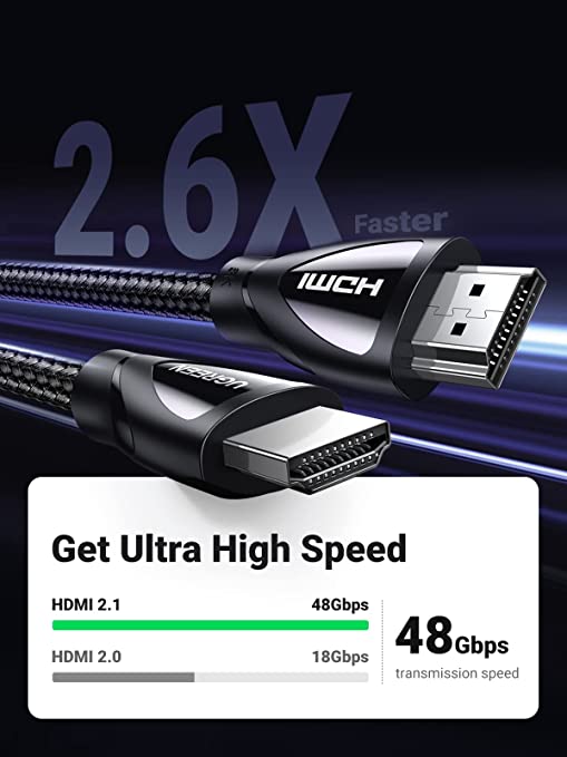 UGREEN CABLE HDMI 2.1 1M 8K HD140-80401