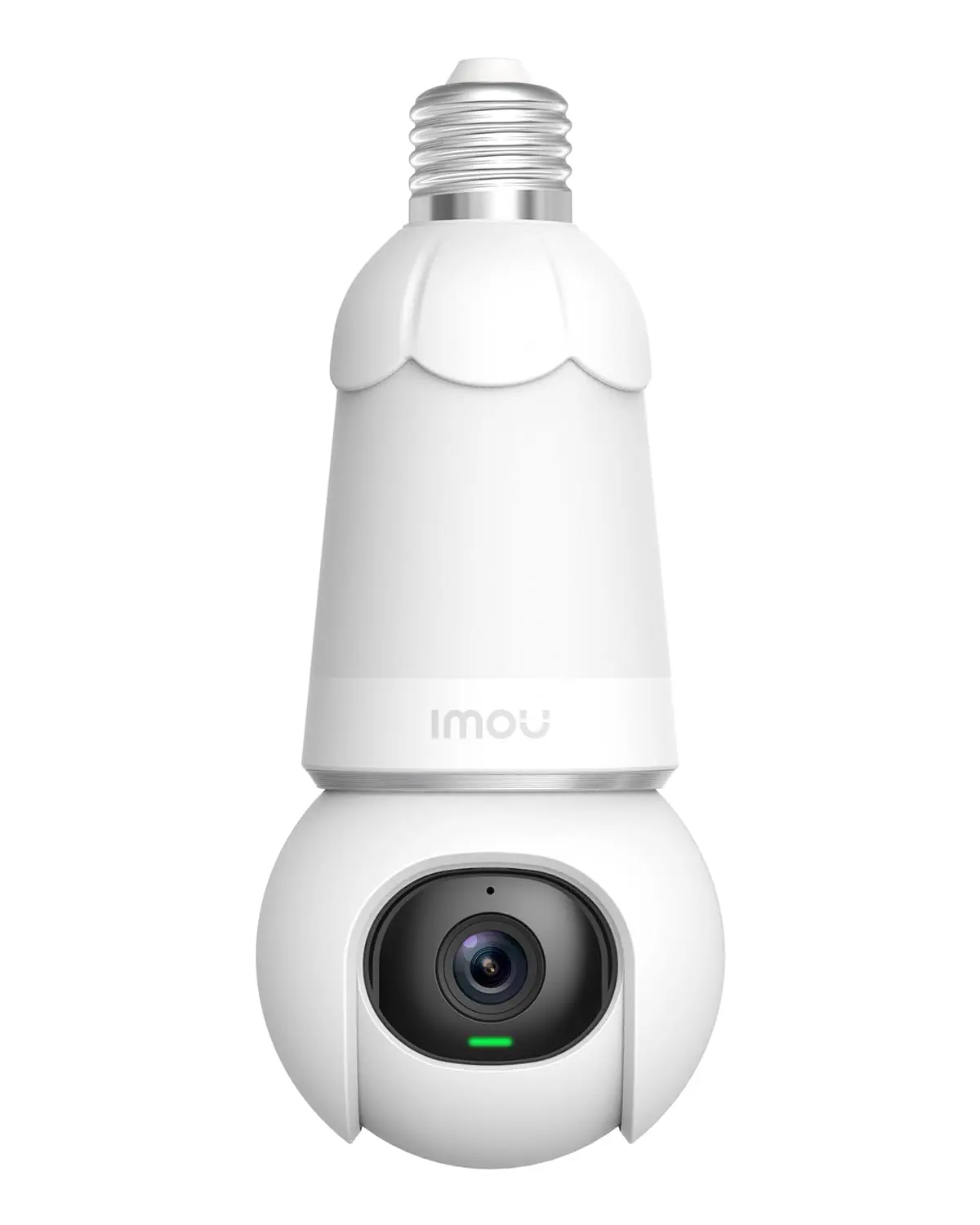 Imou Bulb Camera 3MP 2K Smart Wireless Security Camera: 360° Panoramic View, AI Motion Detection, Night Vision, Two-Way Audio, E27 Socket, Wi-Fi Connectivity.
