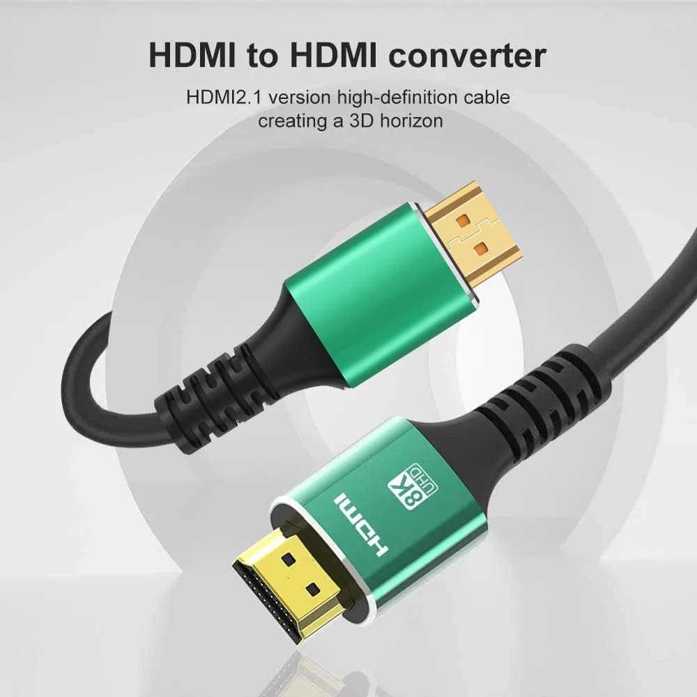 Certified 8K HDMI 2.1 Cable , 48Gbps Ultra High Speed HDMI® Cord Ethernet CEC 4K 240Hz 165Hz 144Hz 120Hz 8K 60Hz eARC Netflix HDCP2.3 HDR10+ PC Laptop RTX5090 TV Monitor Projector X-box PS5 | 3 meters