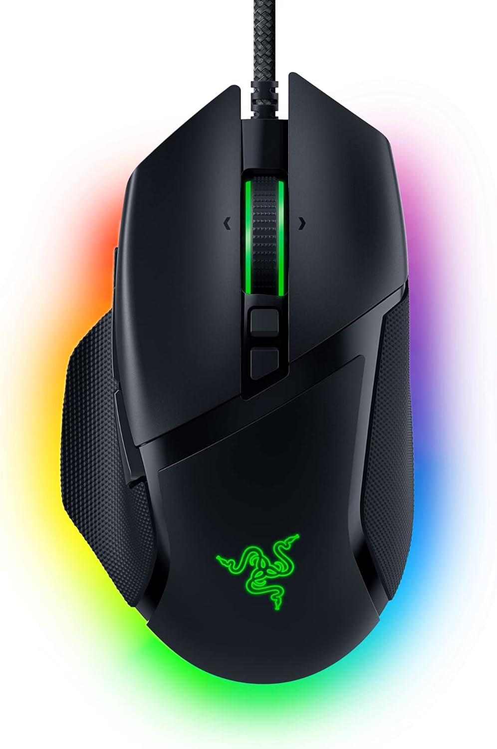 Razer Basilisk V3 Customizable Ergonomic Gaming Mouse: Fastest Gaming Mouse Switch – Chroma RGB Lighting – 26K DPI Optical Sensor -Classic Black