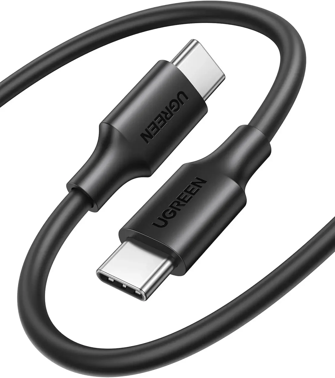 UGREEN USB-C to USB-C 2.0 Cable (0.5m, Black) | 60W PD Fast Charging | 480Mbps Data Sync | Reinforced for 10,000+ Bends | Compatible with Laptops, Smartphones & Tablets