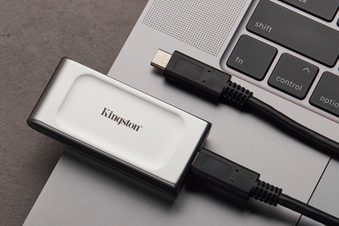 Kingston XS2000 1TB Portable SSD – USB 3.2 Gen 2×2 Type-C, Up to 2000MB/s, Shockproof, Water & Dust Resistant, Compact & High-Performance External SSD for Windows, macOS, Linux, & Chrome OS.