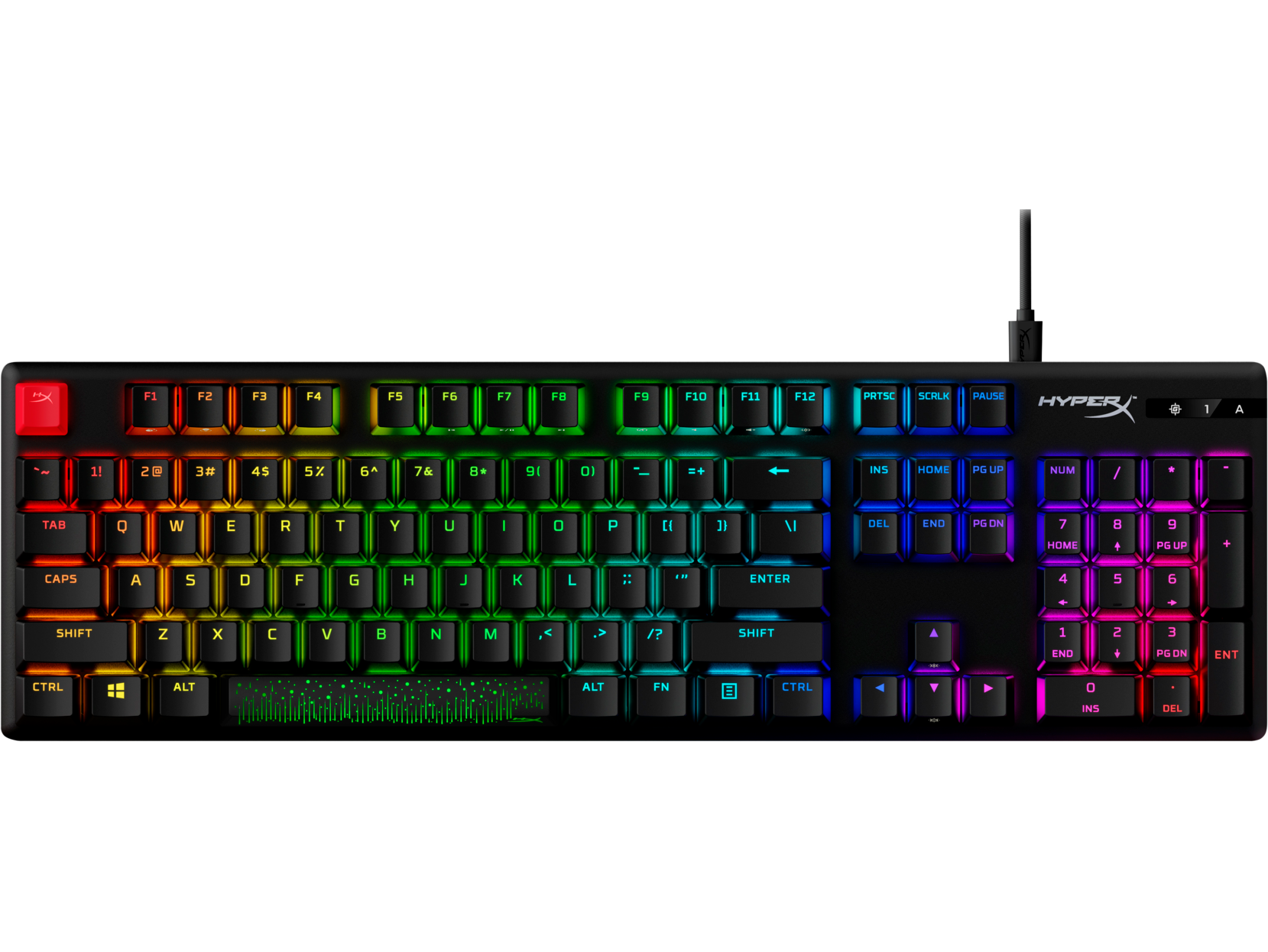 HYPERX ALLOY ORIGINS PBT HX RED 639N3AA#ABA – MECHANICAL GAMING KEYBOARD
